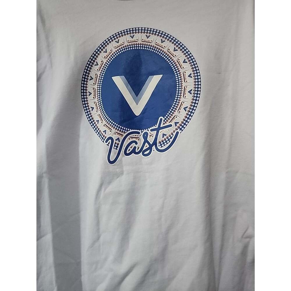 Vast Life Graphic T-Shirt Medium White Surfing NWT A130 Excellent New Cotton